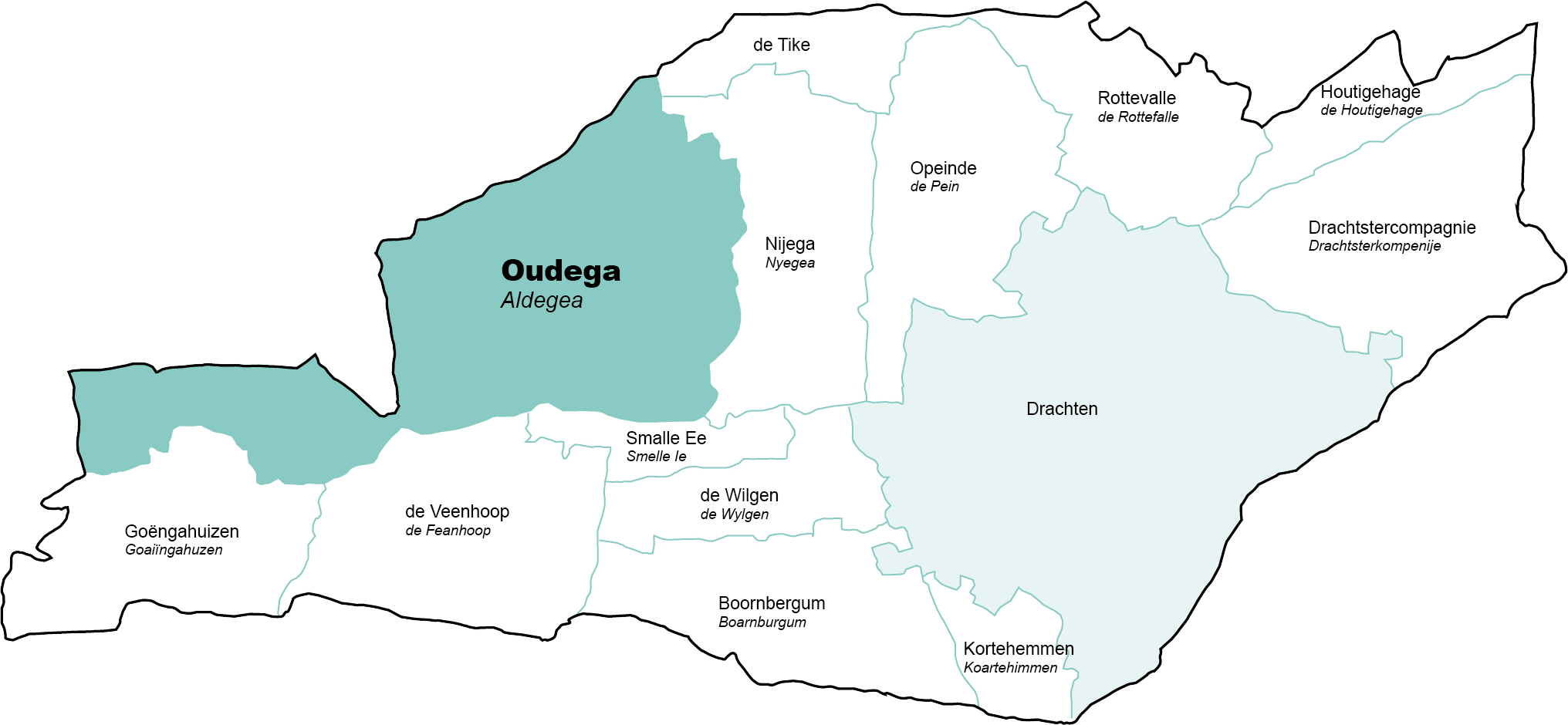 Oudega – Aldegea – Wolkom Yn Aldegea