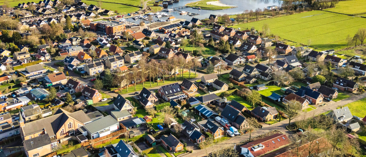 Luchtfoto Oudega zuid